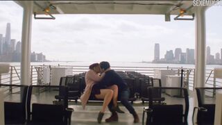 Elizabeth Lail erotic scene on the ship, scene in You