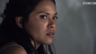 Katrina Law shows big breasts and pussy, scene in Spartacus