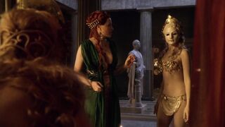 Scena sexy di Brooke Harman nella serie - Spartacus