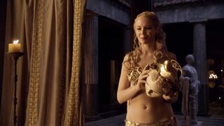 Sexy Brooke Harman scene in series - Spartacus