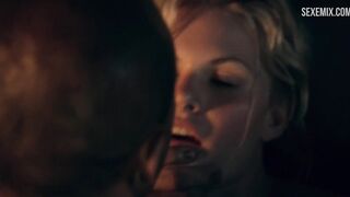 Bonnie Sveen sex scene, pushed against wall scene in Spartacus