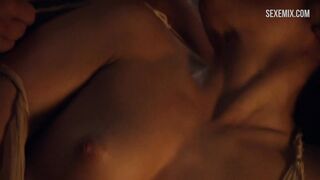 Sexy Katrina Law erotic scene in Spartacus