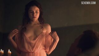 Cena de sexo de Hanna Mangan Lawrence em Spartacus