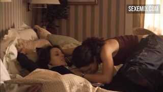 Candace fucks Bette on the couch. sex scenes from series The L Word