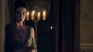 Jaime Murray spies on Lucy Lawless during sex, scene in Spartacus