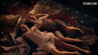 Lucy Lawless, lesbian scene in Spartacus