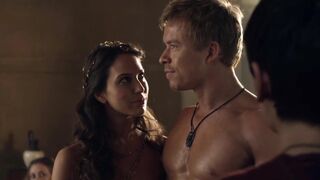 Erotic scene with sex slaves, scene in - Spartacus