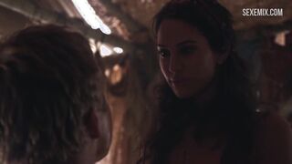 Sexy Ayse Tezel breast scene in Spartacus