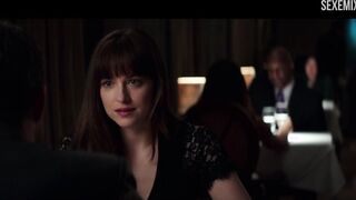 Dakota Johnson zdejmuje majtki w restauracji - Pięćdziesiąt twarzy Darker