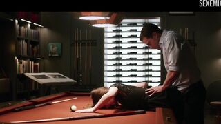 Dakota Johnson gets fucked doggy style on the pool table - Fifty Shades Darker