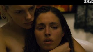 Erika Linder and Natalie Krill Strapon Scene in Below Her Mouth