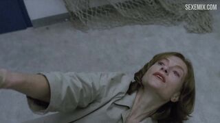 Isabelle Huppert Fucking in floor, scene in Piano Teacher