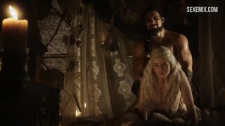 Emilia Clarke köpek stili, Game of Thrones sahnesi