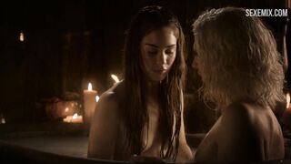 Game of Thrones'taki seksi Roxanne McKee erotik sahnesi