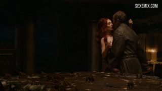 Carice van Houten sex on table, scene in Game of Thrones