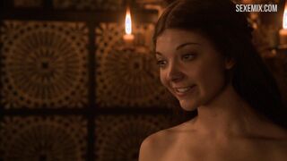 Natalie Dormer shows her breasts, scene in Game of Thrones