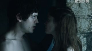 Charlotte Hope fucked hard from behind by the window, scene in Game of Thrones