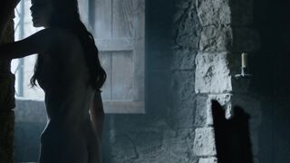 Charlotte Hope fucked hard from behind by the window, scene in Game of Thrones