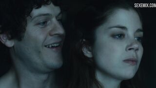 Charlotte Hope fucked hard from behind by the window, scene in Game of Thrones