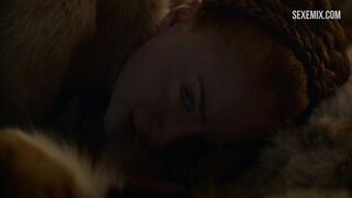 Sophie Turner fucked doggy style, scene in Game of Thrones