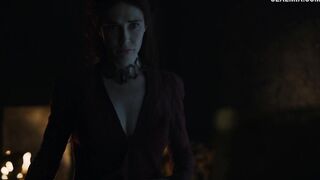 Carice van Houten undressed in front of the mirror, scene in Game of Thrones