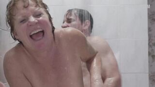 Becky Ann Baker gets fucked from behind in shower, scene in Girls