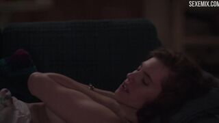 Allison Williams fucked on couch, scene in Girls