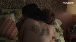 Lena Dunham fucked on the bed, scene in Girls