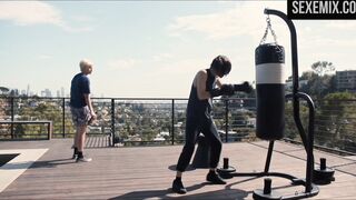 Katherine Mannig boxing on a pear - The L Word: Generation Q