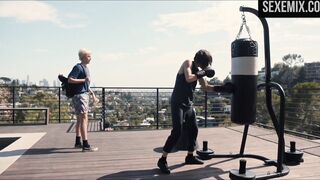 Katherine Mannig boxing on a pear - The L Word: Generation Q