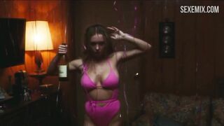 Pembe bikinili muhteşem Sydney Sweeney, Euphoria sahnesi