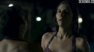 Elnaaz Norouzi Bikini, Swimming in Pool, scene in Sacred Games