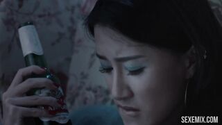 Ateşli Angelina Zhang iç çamaşırı, Due West: Our Sex Journey (2012) filmindeki erotik sahne