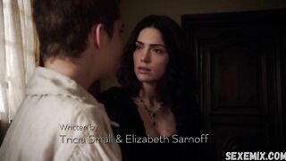 Janet Montgomery lesbian kiss, scene in Salem 2014