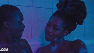 Shakira Ja'nai Paye topless, scene in All Day and a Night (2020)