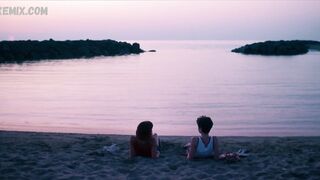 Amanda Campana, Giulia Salvarani lesbian, scene in Summertime (2020)