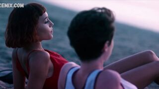 Amanda Campana, Giulia Salvarani lesbian, scene in Summertime (2020)