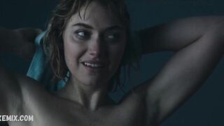 Imogen Poots が胸を点滅させる、I Know This Much Is True (2020) のシーン