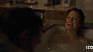 Julianne Moore sexy,  scene in After the Wedding (2019)