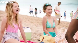 Chloe Bennet, Ashleigh Murray bikini, scene in Valley Girl