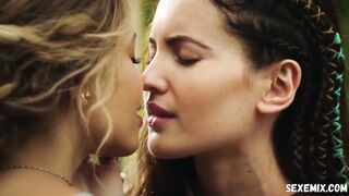 Vanessa Morgan, Ivana Baquero lesbian, scene in The Shannara Chronicles (2017)