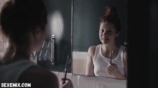 Zina Zinchenko topless, scene in Aviva (2020)