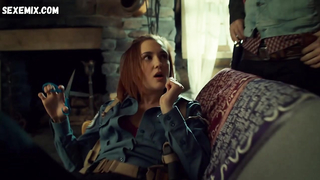 Katherine Barrell breasts, scene in Wynonna Earp s03e10 (2018)