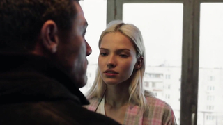 Sasha Luss sexy, scene in Anna (2019)