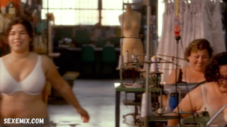 America Ferrera sexy, scene in Real Women Have Curves (2002)