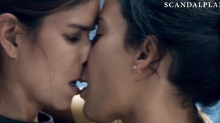 Danay Garcia and Patricia Velasquez, Lesbian Kissing