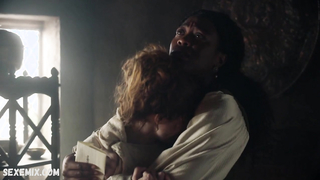 Charlotte Hope shows tits, scene in The Spanish Princess s01e06 (2019)