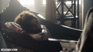 Charlotte Hope shows tits, scene in The Spanish Princess s01e06 (2019)