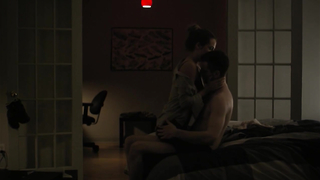 Riley Keough shows tits, scene in The Girlfriend Experience s01e01 (2016)