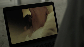 Riley Keough touches her boobs, scene in The Girlfriend Experience s01e11-12 (2016)